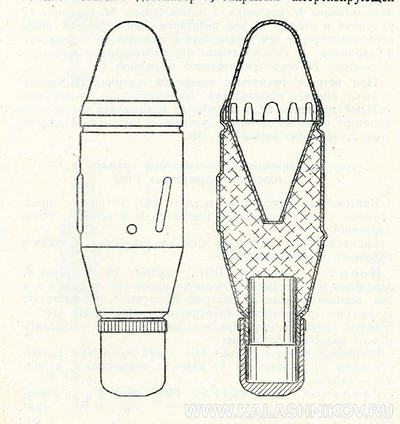 Схема противотанковой гранаты ВПГ-1. Журнал Калашников