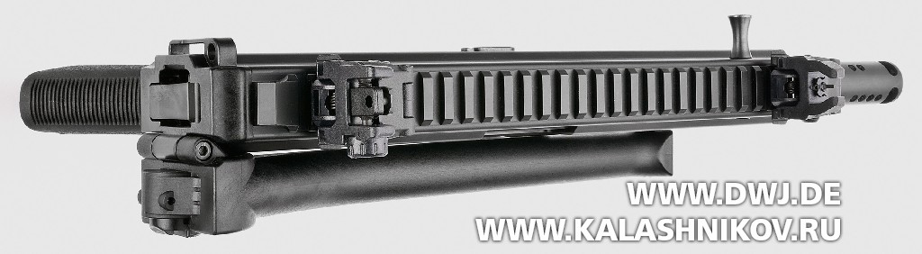 Пистолет-карабин Stribog SP9 A1. Вид сверху